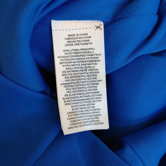 Lauren | Ralph Lauren Women's Sleeveless Ruffle Trim Crepe Dress 10 - Picture 7 of 7